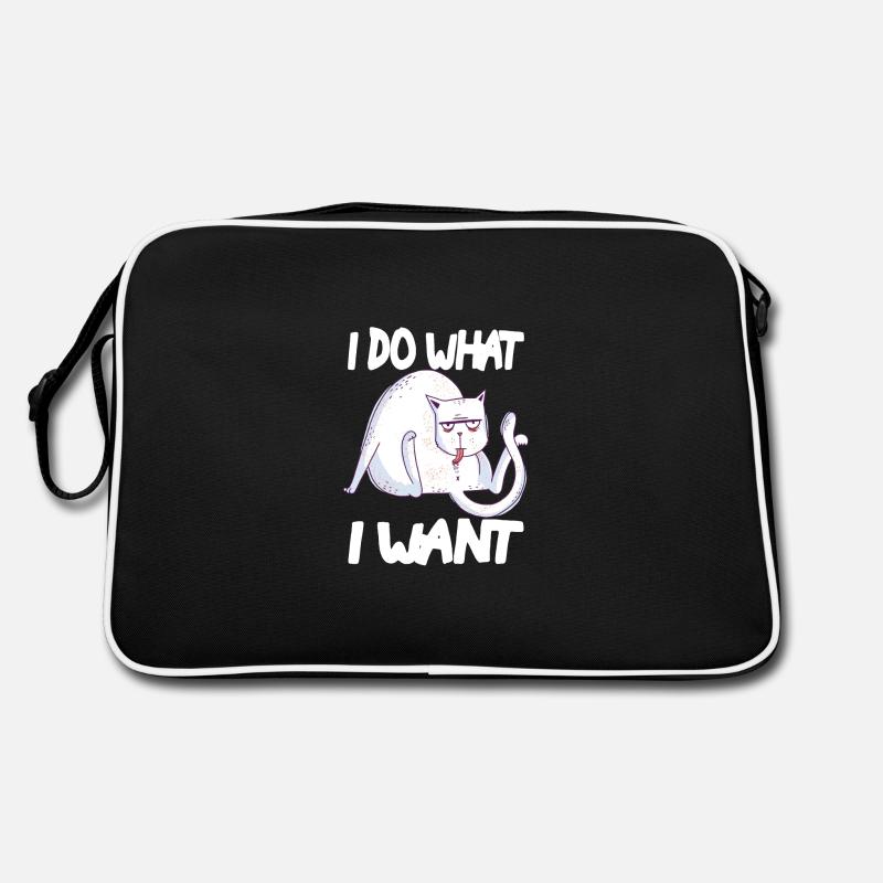 chat arrogant drôle Sac Retro