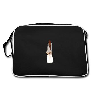 Lancement de la navette spatiale - Sac Retro - noir/blanc - Dos