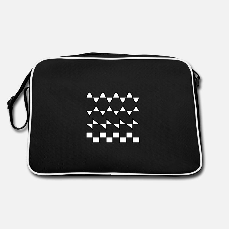 Analog Waveform White Retro Tasche