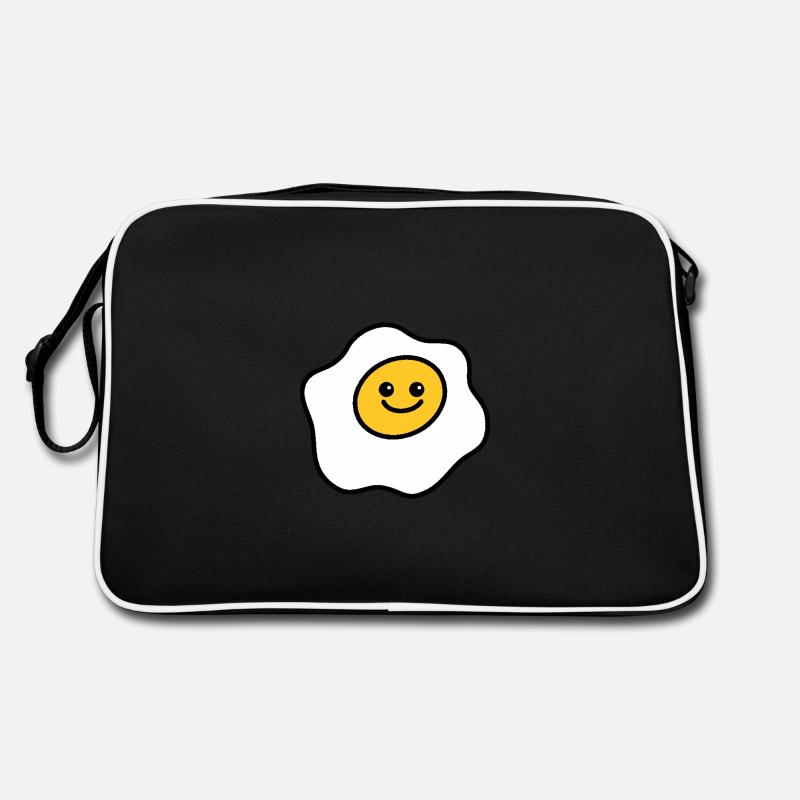 Happy breakfast egg Retro Bag