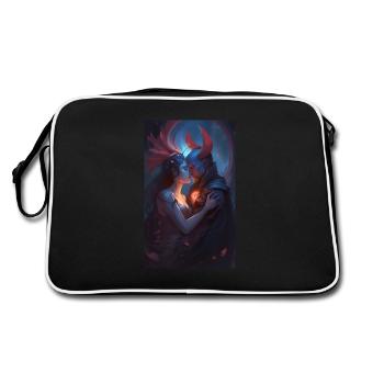 Scène d’amour Demons Fantasy - Sac Retro - noir/blanc - Dos