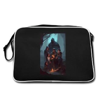 Contes familiaux de dark fantasy - Sac Retro - noir/blanc - Dos