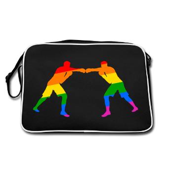 Boxing - fighting spirit and diversity - Retro Bag - black/white - Back