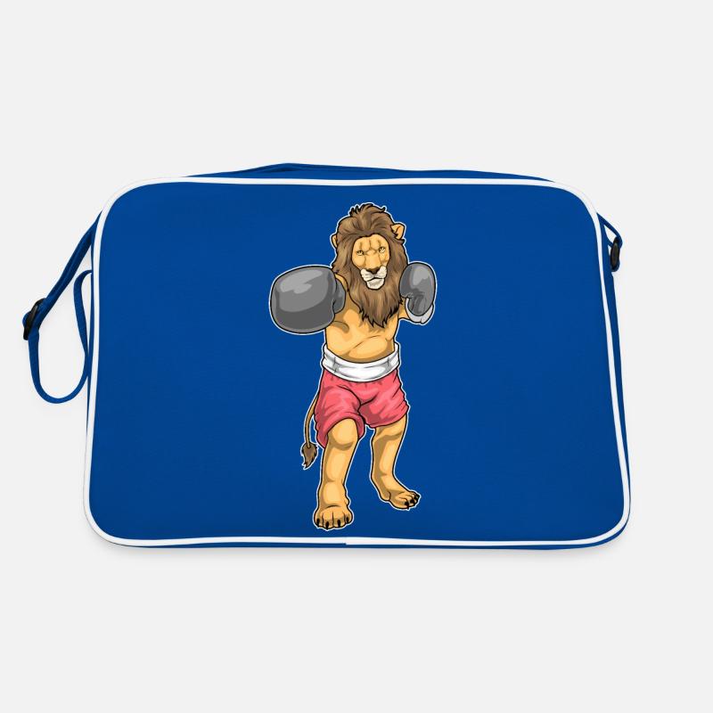 Lion Boxer Boxing Gloves Boxing Retro Bag