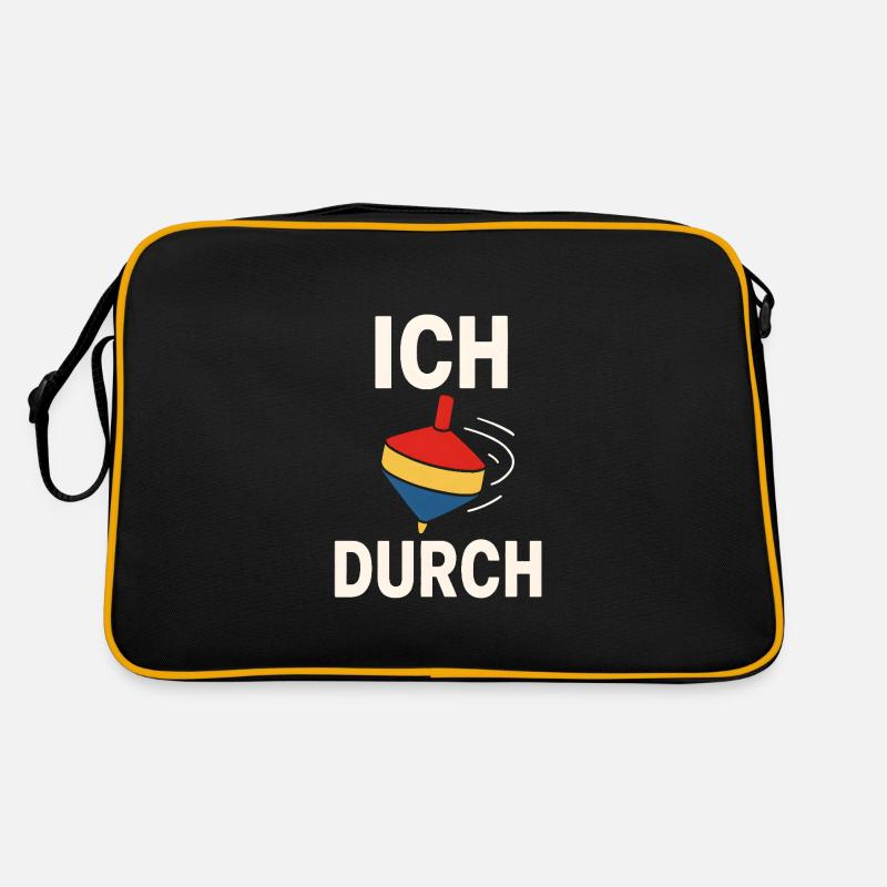 Lustiger Spruch Humor Ich Dreh Durch Geschenkidee Retro Tasche