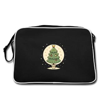 Croyez en la conception magique de l’arbre de Noël - Sac Retro - noir/blanc - Dos