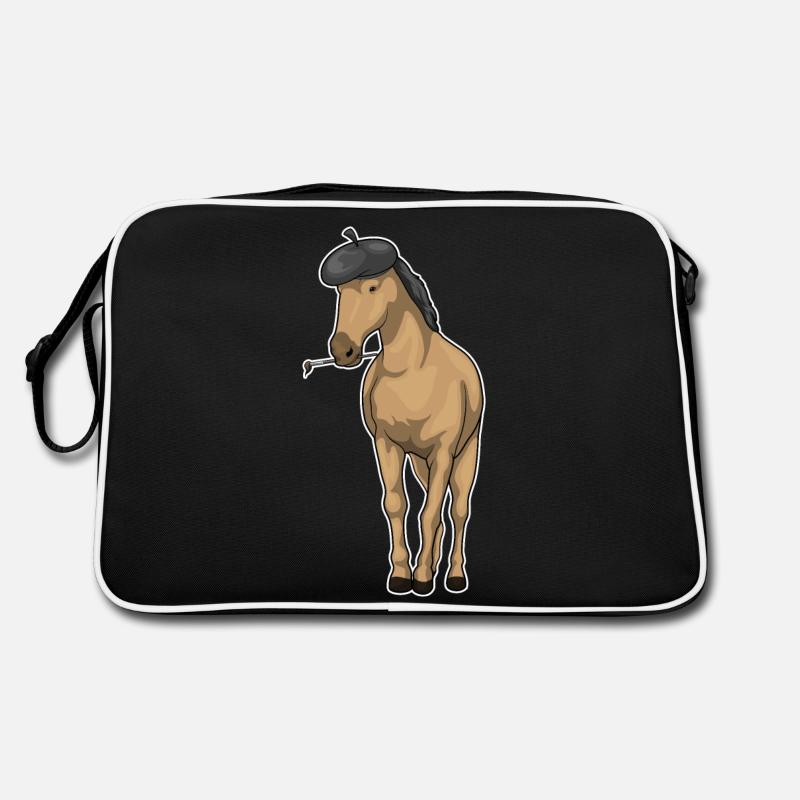 Pferd Maler Pinsel Retro Tasche
