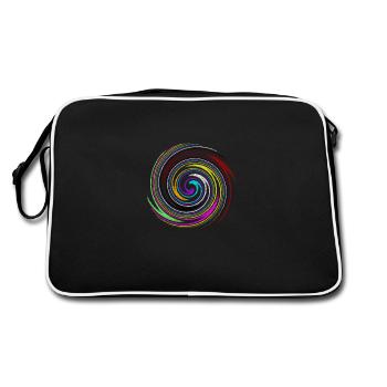 Couleurs tourbillonnantes, couleurs tourbillonnantes - Sac Retro - noir/blanc - Dos