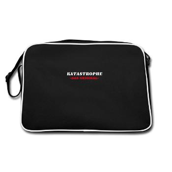 Katastrophe - Das Original - Retro Tasche - Schwarz/Weiß - Hinten