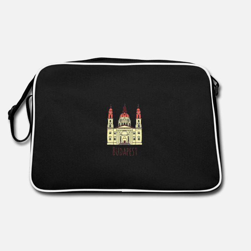 Budapest - Retro Tasche - Schwarz/Weiß