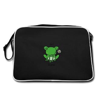 be green - Retro Bag - black/white - Back