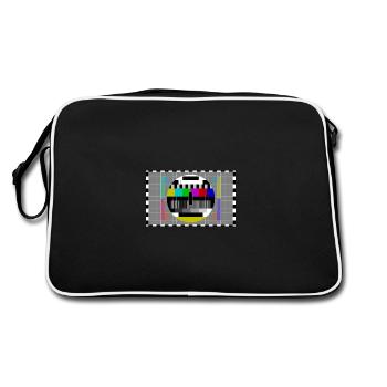 Test picture TV picture gift idea - Retro Bag - black/white - Back