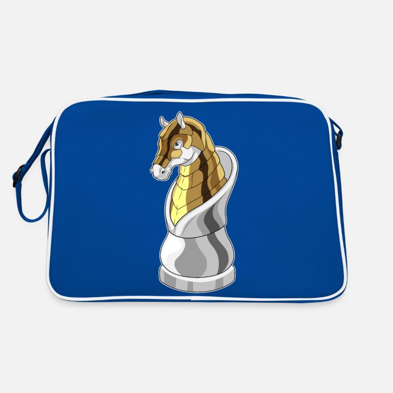 Chess Piece: Knight, Chess, Horse Retro Bag