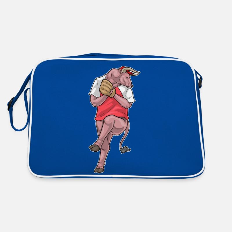 Stier Baseball Baseballhandschuh Retro Tasche