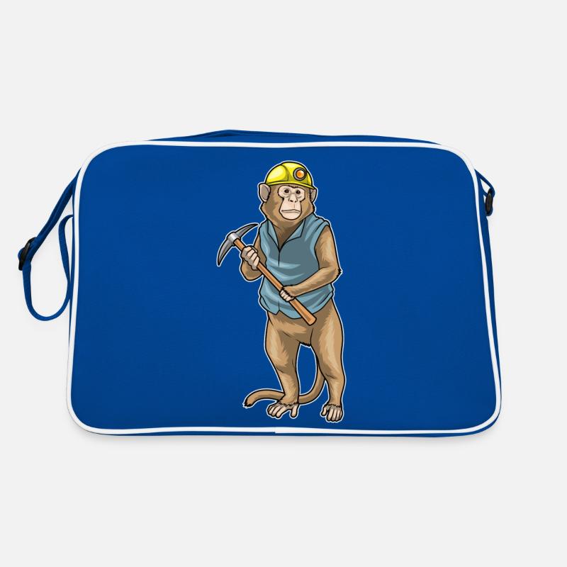 Monkey Miner Pioche Exploitation minière Sac Retro