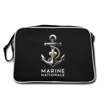 Marine Nationale - Sac Retro - noir/blanc - Dos