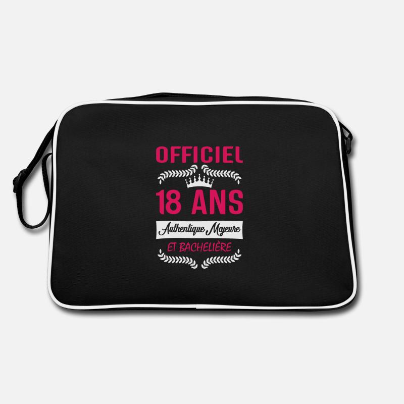 Anniversaire 18 ans. bachelière. Idée cadeau Sac Retro