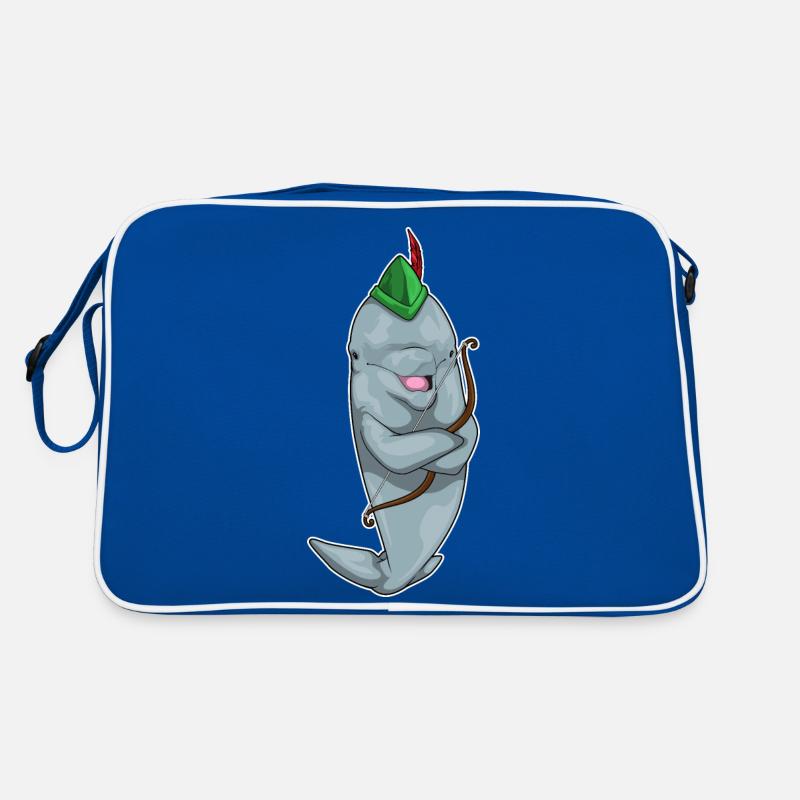 Delfin Bogenschütze Bogen Retro Tasche