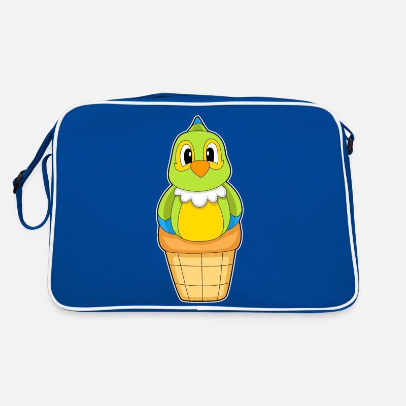 Cornet de crème glacée perroquet Sac Retro