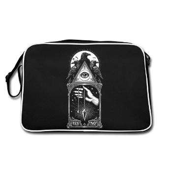 Yes/No Corbeaux pendulum - Retro Bag - black/white - Back