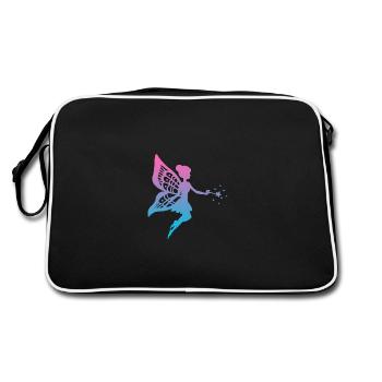 fairy - Retro Bag - black/white - Back