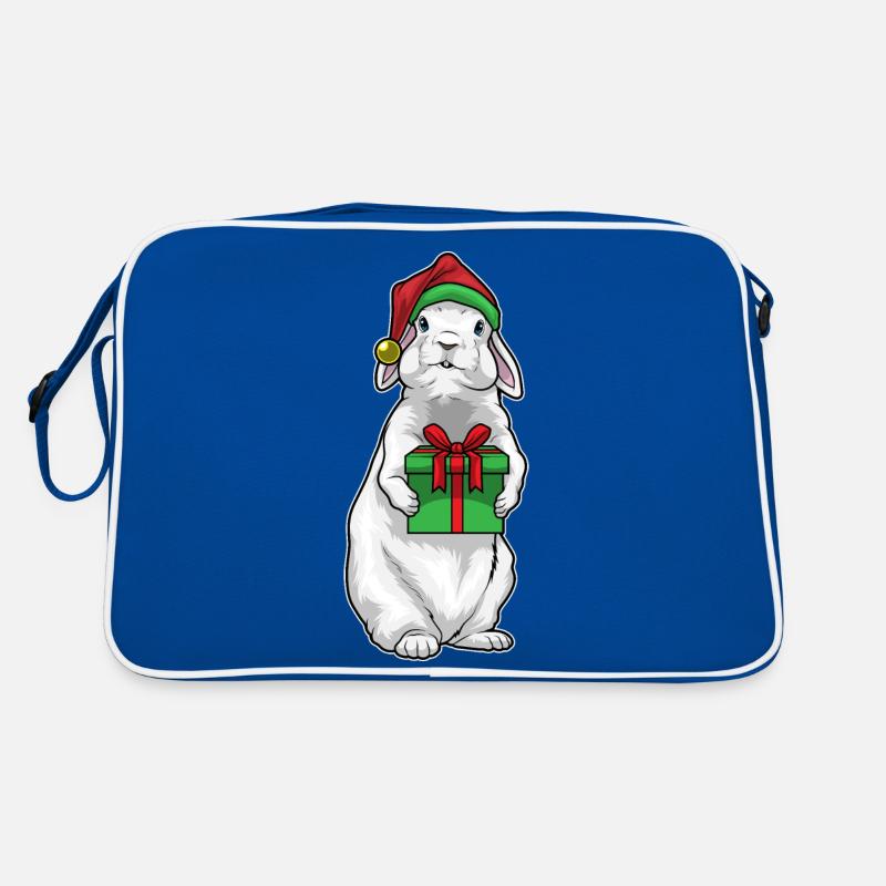 Bunny Christmas Package Retro Bag