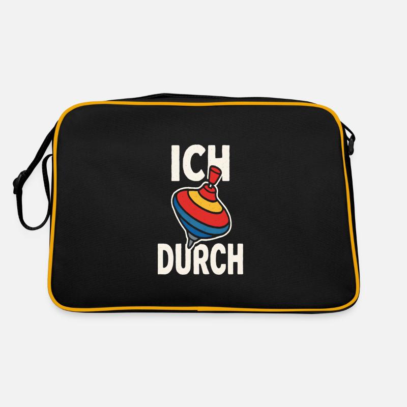 Lustiger Spruch Humor Ich Dreh Durch Geschenkidee Retro Tasche