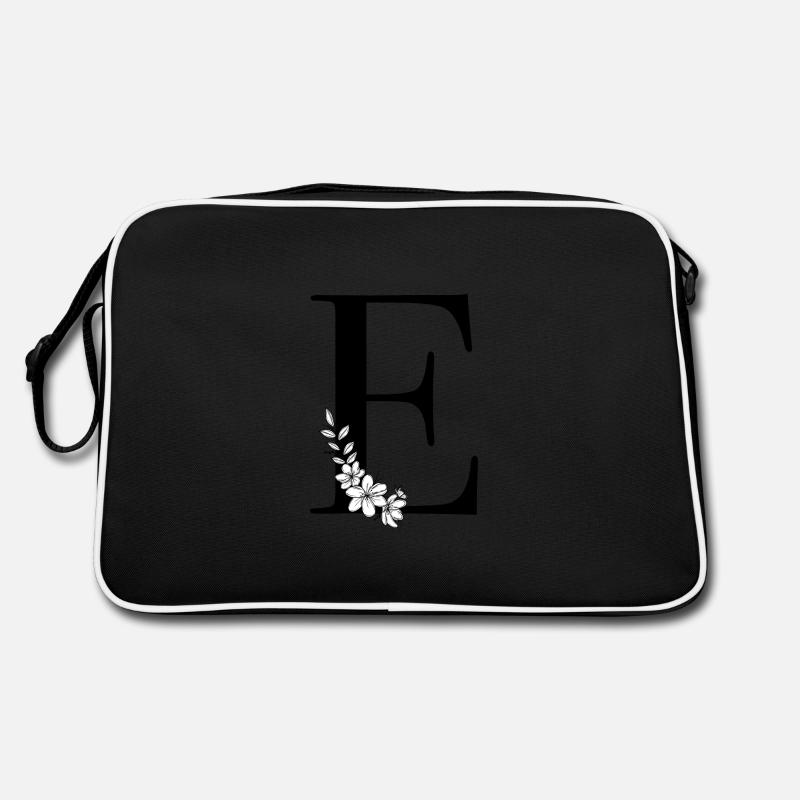 Buchstabe E Retro Tasche