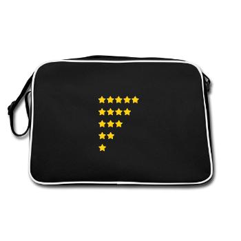 Star rating - Retro Bag - black/white - Back