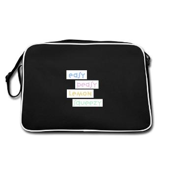 easy peasy - Sac Retro - noir/blanc - Dos