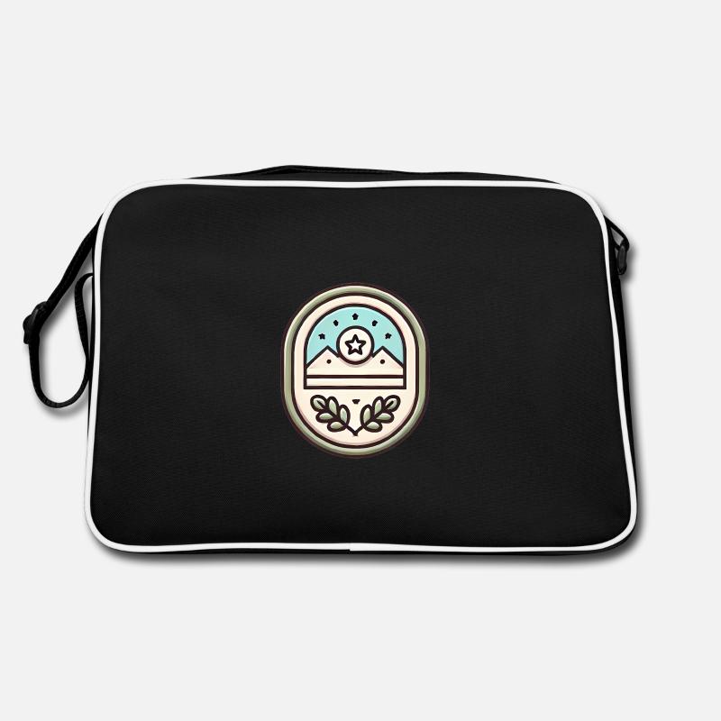 Einfache Abzeichen-Design-Soft-Illustration Retro Tasche