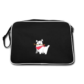 Happy Dog - Sac Retro - noir/blanc - Dos