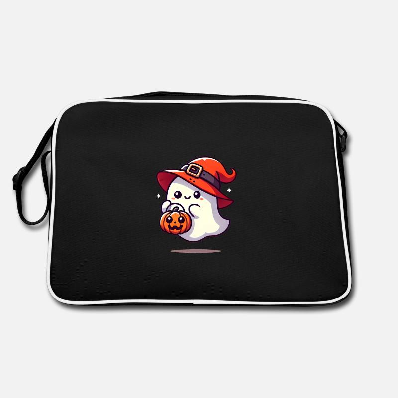 Entzückender Geist mit Hexenhut Retro Tasche