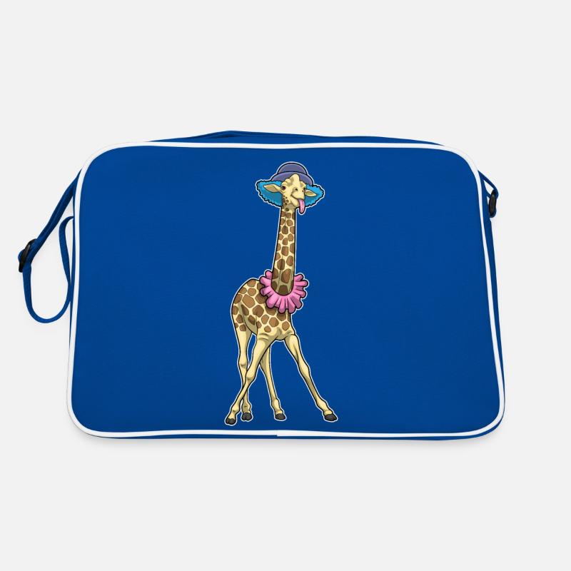 Giraffe Clown Retro Tasche