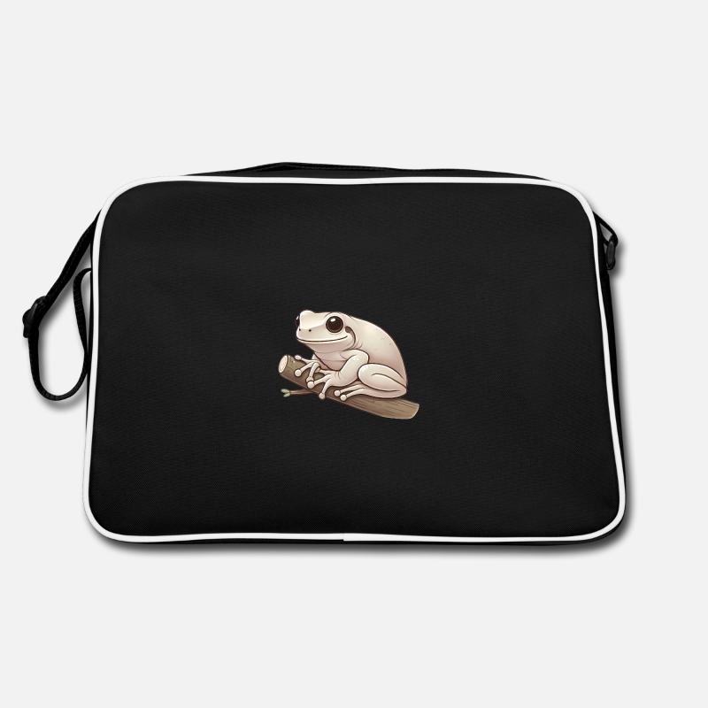 Realistic Tree Frog Soft Illustration Retro Bag