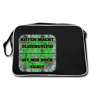 KIFFEN MACHT.... !! - Sac Retro - noir/blanc - Dos