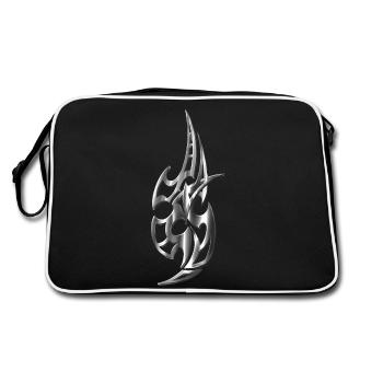 Tribal métallisé - Sac Retro - noir/blanc - Dos