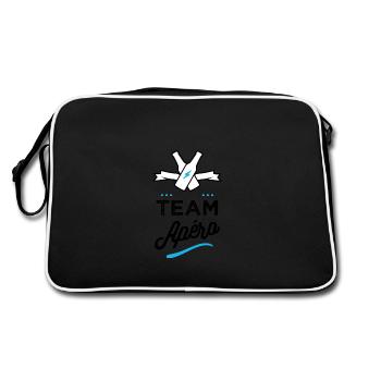 TEAM apero Homme - Sac Retro - noir/blanc - Dos