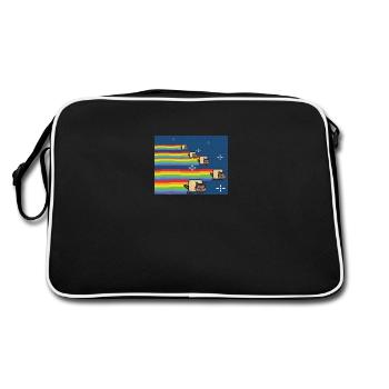Nyan Nyan Cat Tshirt Hot Topic Shirt Onesie - Retro Bag - black/white - Back