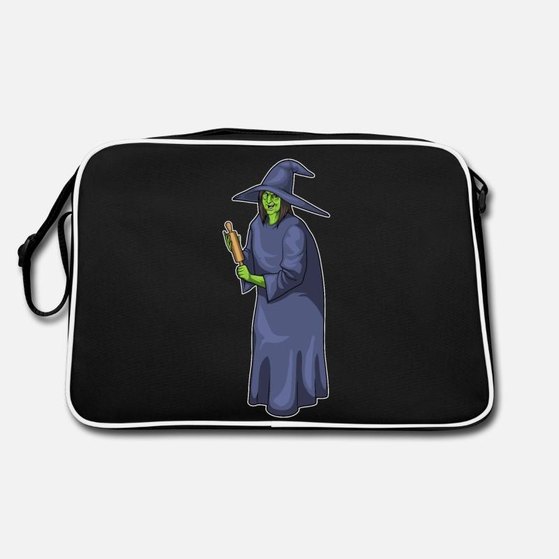 Hexe Halloween Bäcker Retro Tasche