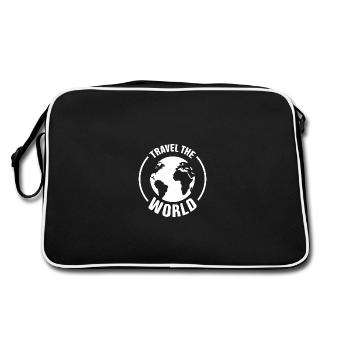 Voyager à travers le monde - Sac Retro - noir/blanc - Dos