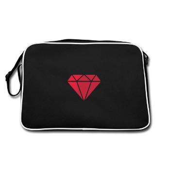 Diamant - Sac Retro - noir/blanc - Dos
