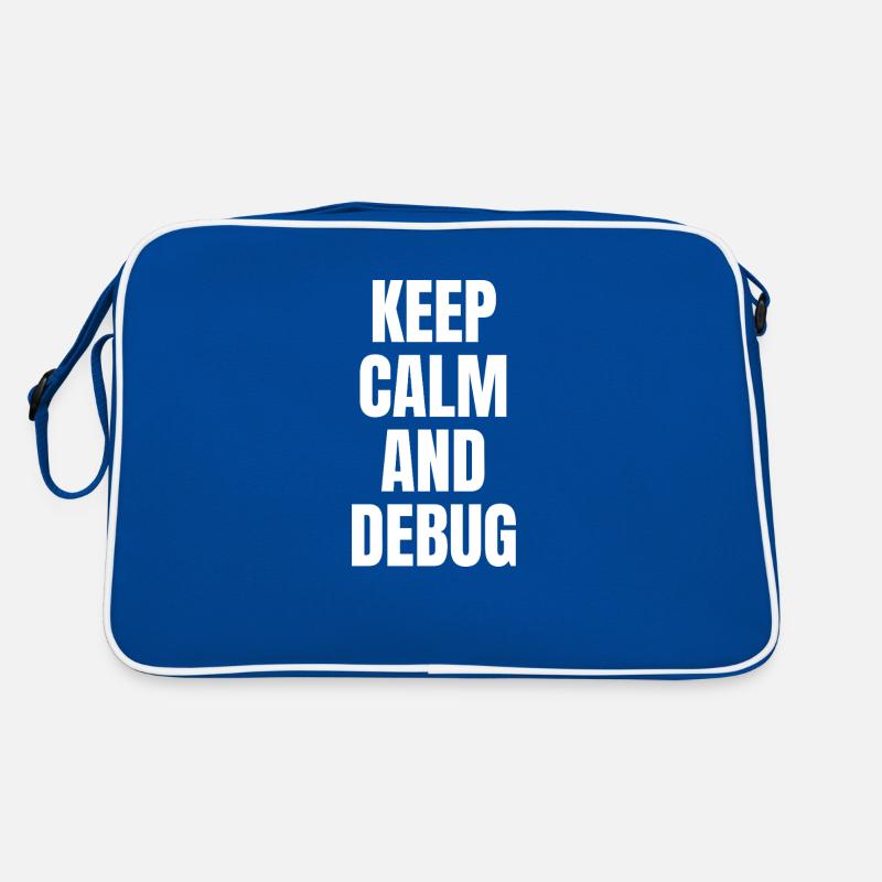 KEEP CALM AND DEBUG Retro Bag