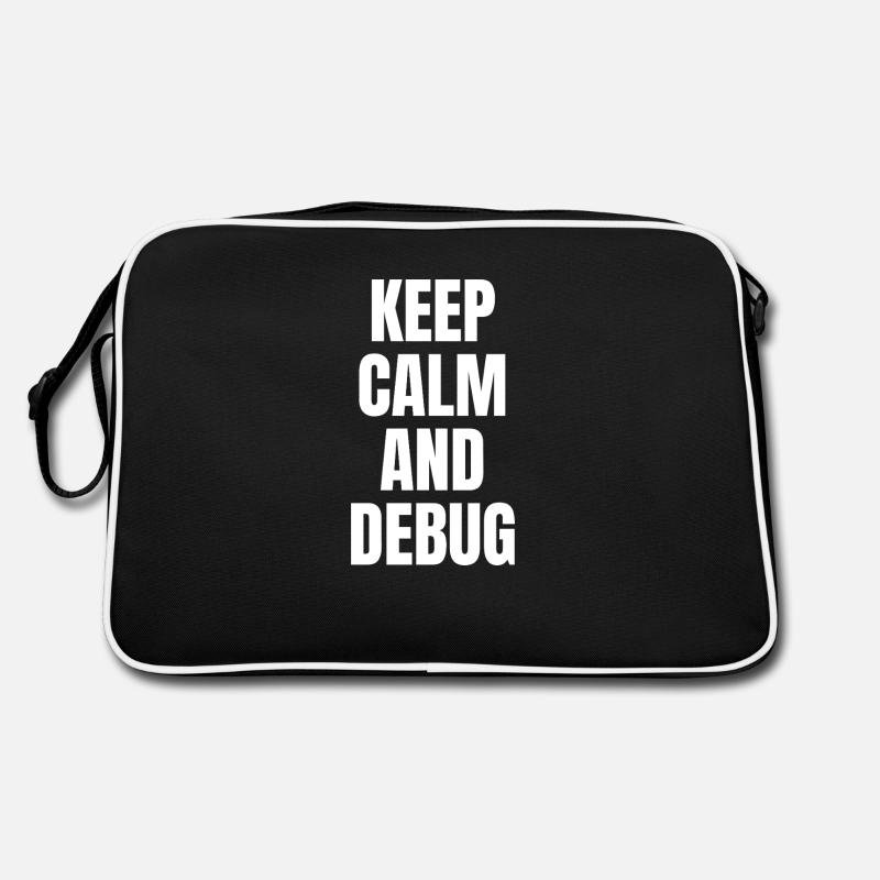 KEEP CALM AND DEBUG Retro Bag