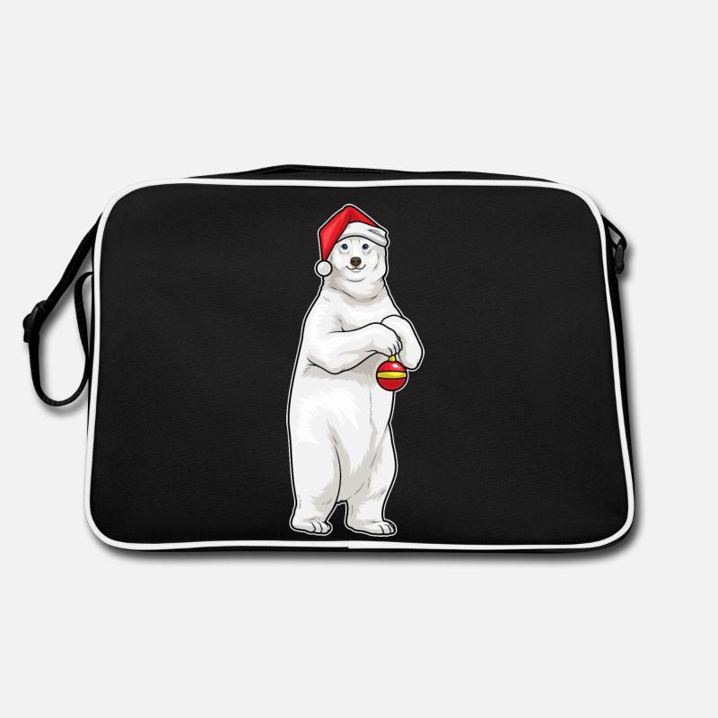 Boule de Noël Ours Polaire Sac Retro
