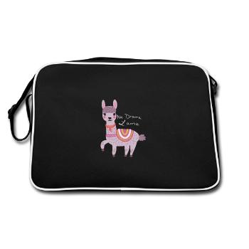 Pas de drame Lama - Sac Retro - noir/blanc - Dos