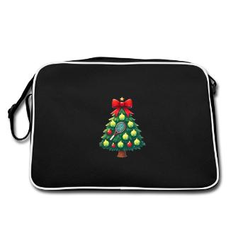 Conception d’arbre de Noël de tennis festif - Sac Retro - noir/blanc - Dos