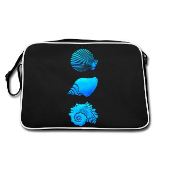 Seashells - Retro Bag - black/white - Back