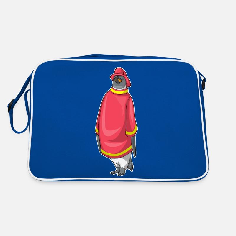 Pinguin Feuerwehrmann Feuerwehr Retro Tasche