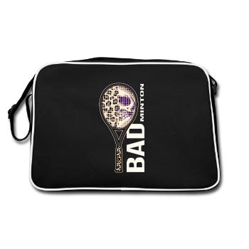 Badminton Badminton Joueur de badminton Crossminton - Sac Retro - noir/blanc - Dos